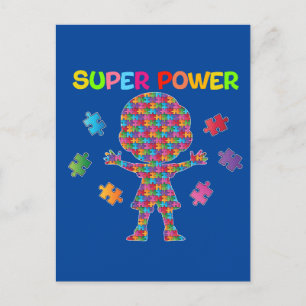 Autism, Super Power Postcard
