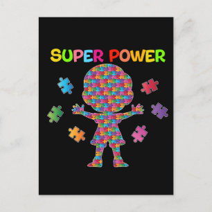 Autism, Super Power Postcard