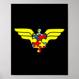 Autism Superhero Autism Gifts For Kids Poster