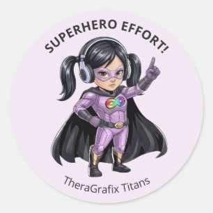 Autism Superhero Effort Sticker