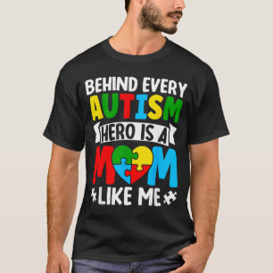 Autism Superhero Mum Autism Awareness Graphic T-Shirt