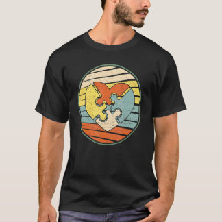Autism Support Awareness Vintage 70s 80s Autism T-Shirt