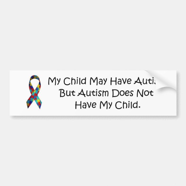 Autism Support Bumper Sticker (Front)