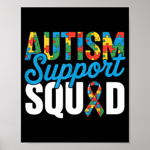 Autism support squad for autism awareness autism poster