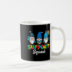 Autism Support Squad Gnomes Awareness Matching Men Coffee Mug