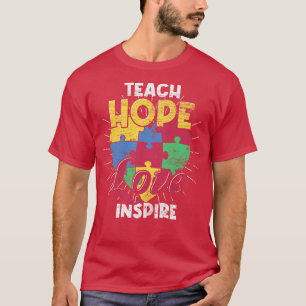 Autism Support Teacher Puzzle Piece Autism Support T-Shirt