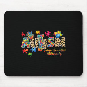 Autism Support Teacher Women Kids Autism Awareness Mouse Mat