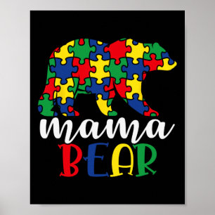 Autism Support Teacher Women Kids Autism Awareness Poster