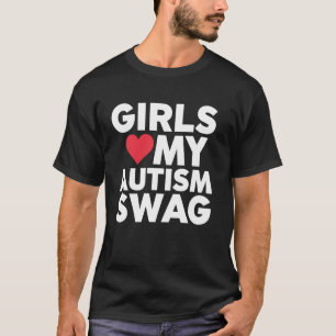 Autism Swag Girls Love Autism Awareness Month Supp T-Shirt