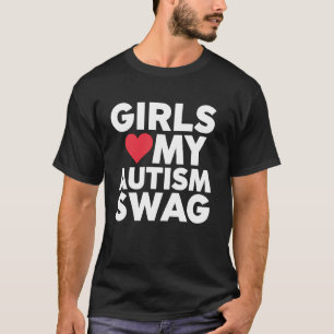 Autism Swag Girls Love Autism Awareness Month Supp T-Shirt