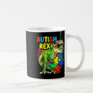 Autism T-rex Dinosaur Autism Awareness Day Men Boy Coffee Mug