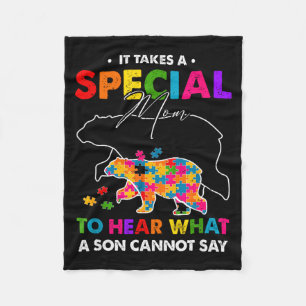 Autism takes a special mum to hear what a son fleece blanket