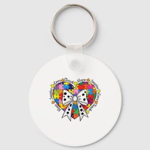 Autism Teach-love Inspire Hope Key Ring