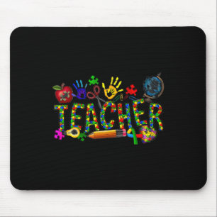 Autism Teacher Autism Awareness Coquette Autism Mouse Mat