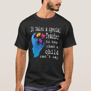 Autism Teacher Piece Special Child Womens Autistic T-Shirt