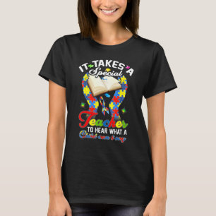 Autism Teacher Puzzle Piece Special Child Womens A T-Shirt