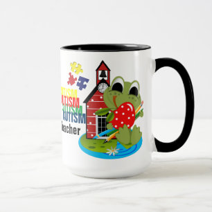 Autism Teacher Ringer Mug