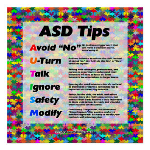Autism Teacher Tips Poster