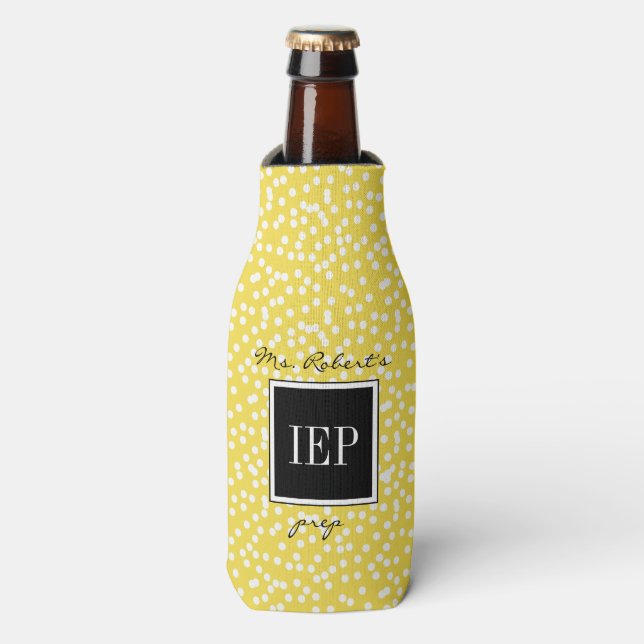 AUTISM_TEACHER'S IEP SURVIVAL MUG. DIY BOTTLE COOLER (Bottle Front)