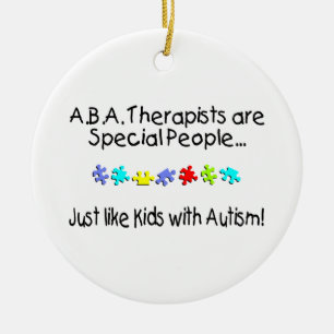 Autism Therapist Ceramic Tree Decoration