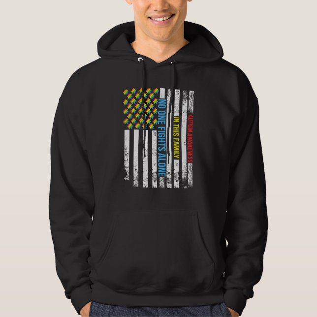 Autism Therapy Menthal Health Awareness Autistic P Hoodie (Front)
