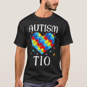 Autism Tio Matching Family Heart Autism Awareness T-Shirt