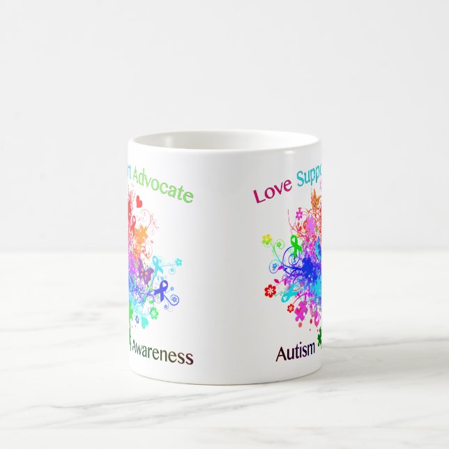 Autism Tree in Spectrum Coffee Mug (Center)
