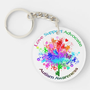 Autism Tree in Spectrum Key Ring