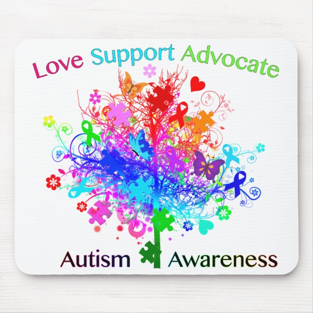 Autism Tree in Spectrum Mouse Mat (Front)