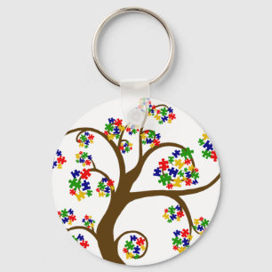 Autism Tree of Life Key Ring