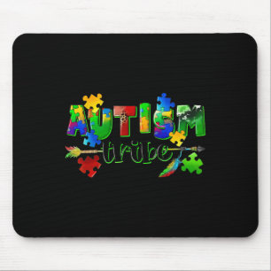 Autism Tribe Puzzle Heart World Autism Awareness D Mouse Mat