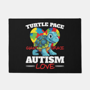 Autism Turtle Autistic Puzzle Autism Awareness Doormat