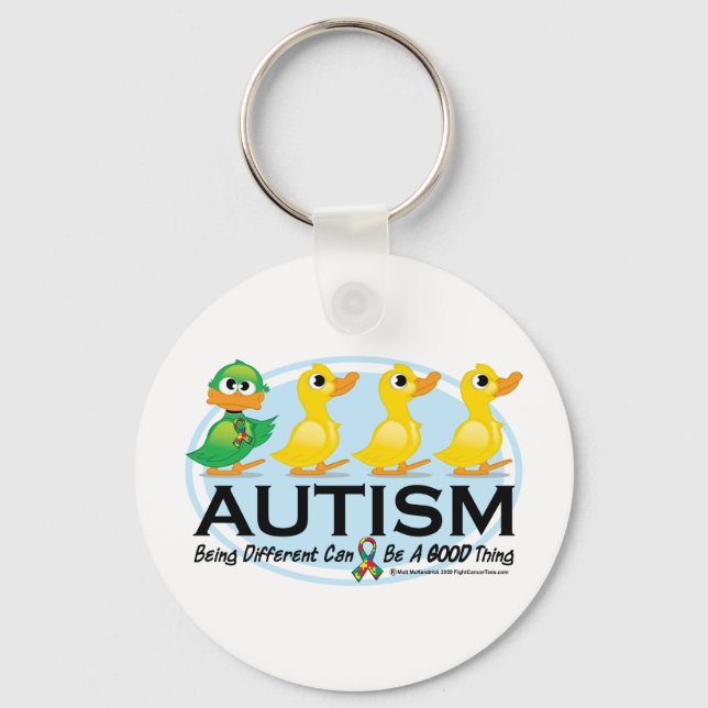 Autism Ugly Duckling Key Ring (Front)