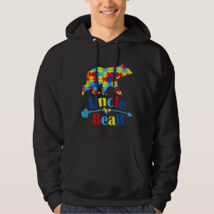Autism Uncle Bear Autism Awareness Month Hoodie
