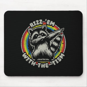 Autism Vintage Rizz Em With The Tism Meme Autistic Mouse Mat