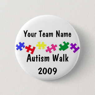 Autism Walk 2009 team button