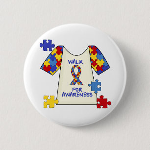Autism Walk For Awareness 6 Cm Round Badge