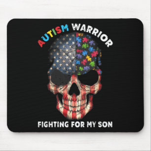 Autism Warrior Fighting For My Son Gifts For Mum D Mouse Mat
