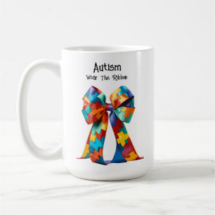 Autism: Wear The Ribbon mug