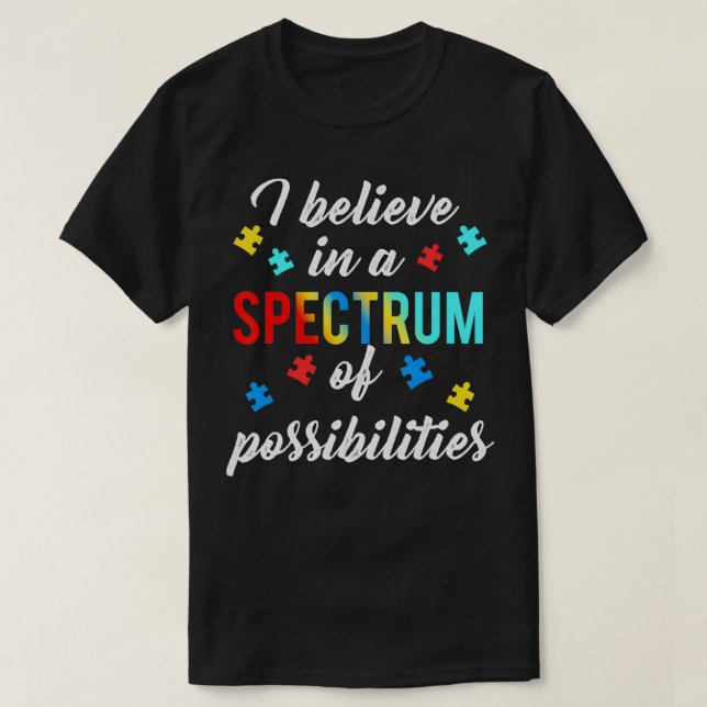 Autism With Quote For Mental Health Spectrum Kids T-Shirt (Design Front)