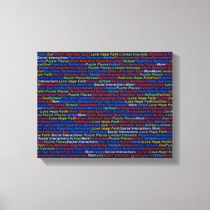 Autism Wrapped Canvas (Gloss)