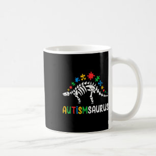 Autismsaurus Dinosaur Boys Kids Toddler Autism Awa Coffee Mug