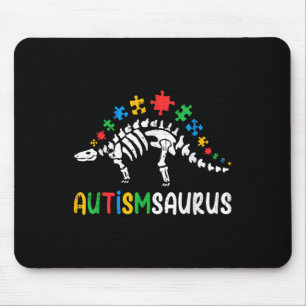 Autismsaurus Dinosaur Boys Kids Toddler Autism Awa Mouse Mat