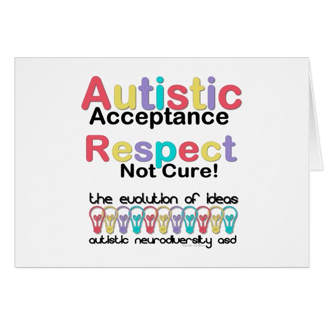Autistic Acceptance Respect Not Cure (Front Horizontal)