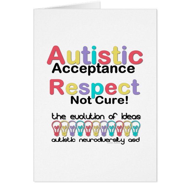 Autistic Acceptance Respect Not Cure (Front)