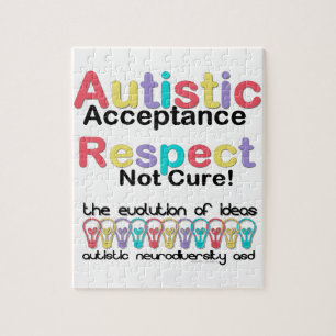 Autistic Acceptance Respect Not Cure Jigsaw Puzzle