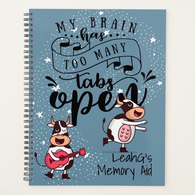 Autistic Adult or Teen Personalised Funny Planner (Front)