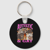 Autistic And Gay Funny Cat Meme Bootleg Graphic