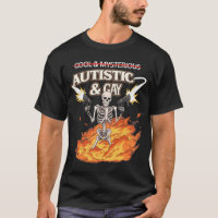 Autistic and Gay Skeleton Funny Autism Awareness