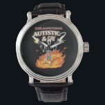 Autistic and Gay Skeleton Funny Autism Awareness Watch<br><div class="desc">Autistic and Gay Skeleton Funny Autism Awareness</div>